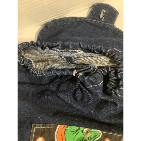 Vintage Teenage Mutant Ninja Turtles Denim Backpack 1991 - 16’’X13’’. Fabrini - Picture 9 of 16